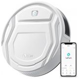 Aspirador De Po Robo Inteligente E Automatico 1800pa De Potencia Com Auto Carga Wi Fi App Alexa Controle Remoto, Lefant M210, Branco