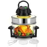 Fritadeira Elétrica Airfryer 18l Com Tigela De Vidro, 1200w 110v, Nutrichef, Preta