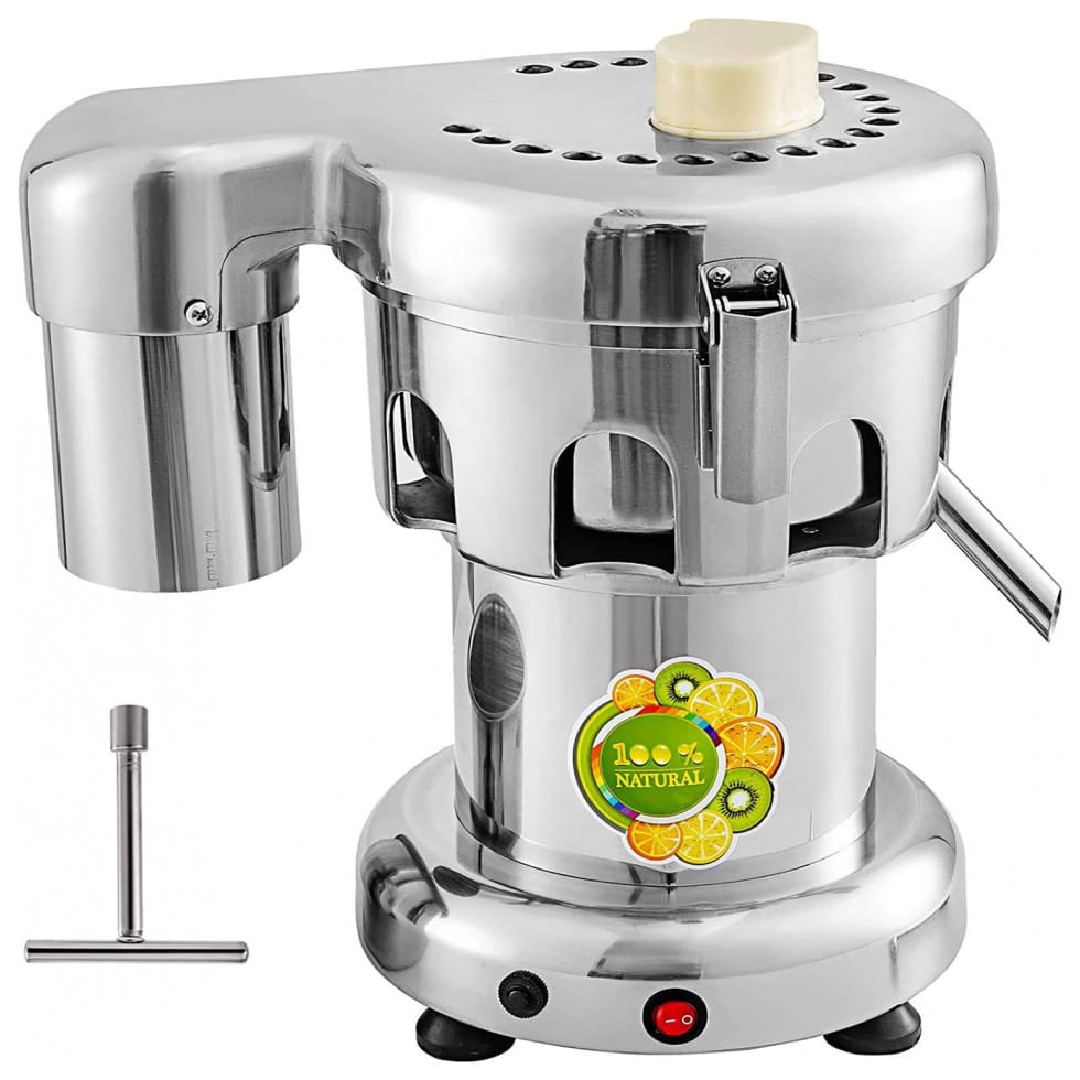 Centrifuga De Frutas E Vegetais Profissional Em Aco Inoxidavel, 110v, Vbenlem, Prata