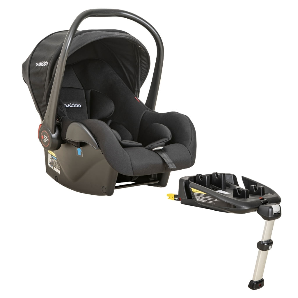 Bebê Conforto Casulo Click Preto E Base Isofix - Kiddo