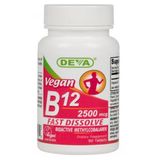 Vegan Sublingual B-12 2500 Mcg 90 Comprimidos Por Deva Vitaminas