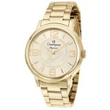 Relógio Champion Feminino Cn20980g Fashion Dourado