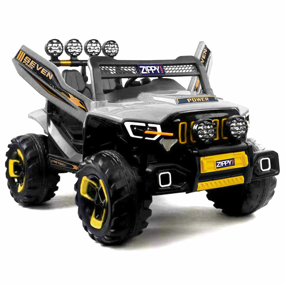 Carro Eletrico Infantil Super Cross 4x4 12v Cinza Zippy Toys