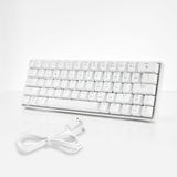 Teclado Mecânico De 63 Teclas Durável Com Teclas Coloridas