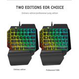 Teclado Usb De 8 Cores Com Uma Mão Com Apoio De Braço Rgb L