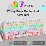 K55 Punk Teclado Mecânico Para Jogos 87 Teclas Usb Com Fio Eixo A