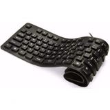 Teclado Flexível Silicone Resistente Aguá Usb P/notebook