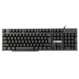 Rajfoo 104 Chave Usb Com Fio Pc Teclado Mecânico Gaming Preto
