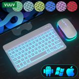 Wireless Periférico Tablet Teclado Retroiluminado ~(black 02)