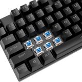 Xunfox K80 Teclado Iluminado Com Fio (azul Branco)