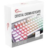 G.skill Crystal Crown Keycaps - Keycap Set Com Camada Transparente Para Teclados Mecânicos, Chave 104 Completa, Layout Padrão Ansi 104 Inglês (eua) -