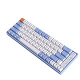 Teclado Mecânico Gamer Bluetooth Goojodoq Branco E Azul