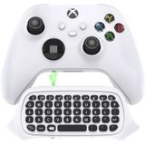 Teclado Controlador Para Xbox Series X/s, Wireless 2.4g Ergonomic Usb Gamepad Keypad Qwerty Chatpad Com Áudio E Fone De Ouvido Jack Para Bate-papo Ao