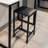 Banqueta Aço Slim Yescasa Preto
