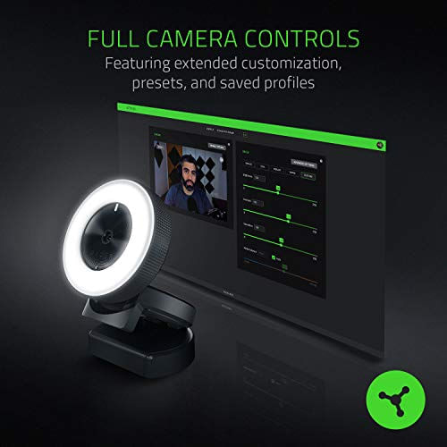 Webcam Kiyo - Razer - Full Hd, Luz Circular, Foco Automático