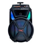 Caixa De Som Amplificada Trc Ct 500 Com Bluetooth, Rádio Fm, Entrada Usb, Função Gravação E Iluminação Frontal Em Led - 500w