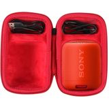 Co2crea Hard Travel Case Para Sony Srs-xb12 Extra Bass Portátil Bluetooth Alto-falante Bluetooth (caixa Preta + Dentro Do Vermelho)