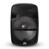 Caixa Ativa Portatil Usb Sd 120w C/bateria+ Microfone Bivolt