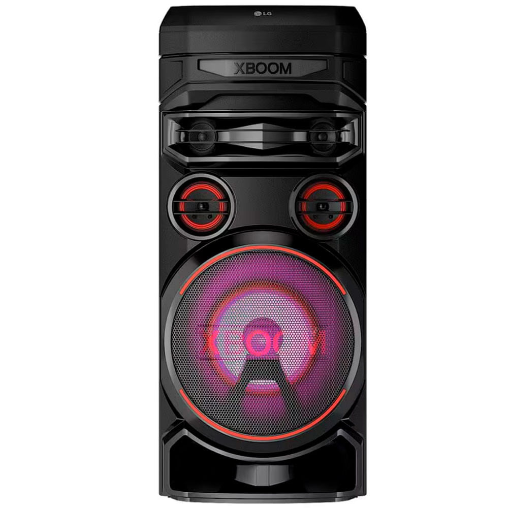 Torre De Som Acústica Lg Xboom Rnc7 Com Multi Bluetooth, Karaokê, Entrada De Microfone E Guitarra