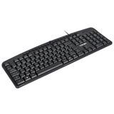 Teclado Usb Multimidia Dynamic 107 Teclas + 20 Teclas Multimidia Abnt2 Resistente À Água 1.8m Preto - Dt141