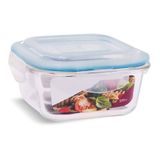 Pote Vidro Hermético Trava Mais Forno Micro-ondas E Freezer 520ml - Quality House