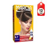 Kit C-12 Márcia Tinta Creme 6.7 Chocolate 30ml