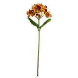 Flor Hortência Envelhecida E Folhagens Artificial Haste 60cm - Vivaflor Decor