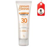 Kit C/06 Cenoura &amp; Bronze Fps30 Protetor Solar Facial 50g