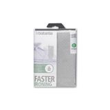 Capa Para Tábua De Passar Em Algodão Metalizado 135cm X 45cm Brabantia D Cinza