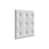 Multiuso De Quarto Bebê Kit Capitonê Courano P- Berço Retrô Branco - Peroba