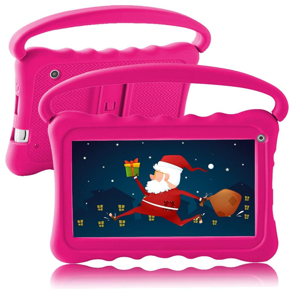 Tablet Infantil 7 Android Com Controle De Pais, Wifi E Camera Dupla, 32 Gb, Ujoyfeel, Rosa