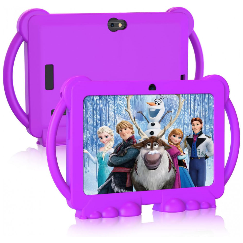 Tablet Infantil 7 Educativo Com Controle De Pais, Wifi E Camera Dupla, Android 11 3gb Ram, Yobanse, Roxo