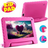 Tablet Infantil Multilaser Nb411 Kid Pad Capa Rosa 64gb Quad-core 4gb Ram Para Criança Jogos Youtube