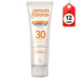 Kit C/12 Cenoura &amp; Bronze Fps30 Protetor Solar Facial 50g