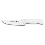 FACA PARA ACOUGUEIRO 7 PROFISSIONAL BRANCO LAMINA DE ACO INOX E CABO DE POLIPROPILENO TRAMONTINA