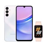 Celular Samsung A15 (128GB) - Azul Claro + Galaxy Fit3 - Rosê