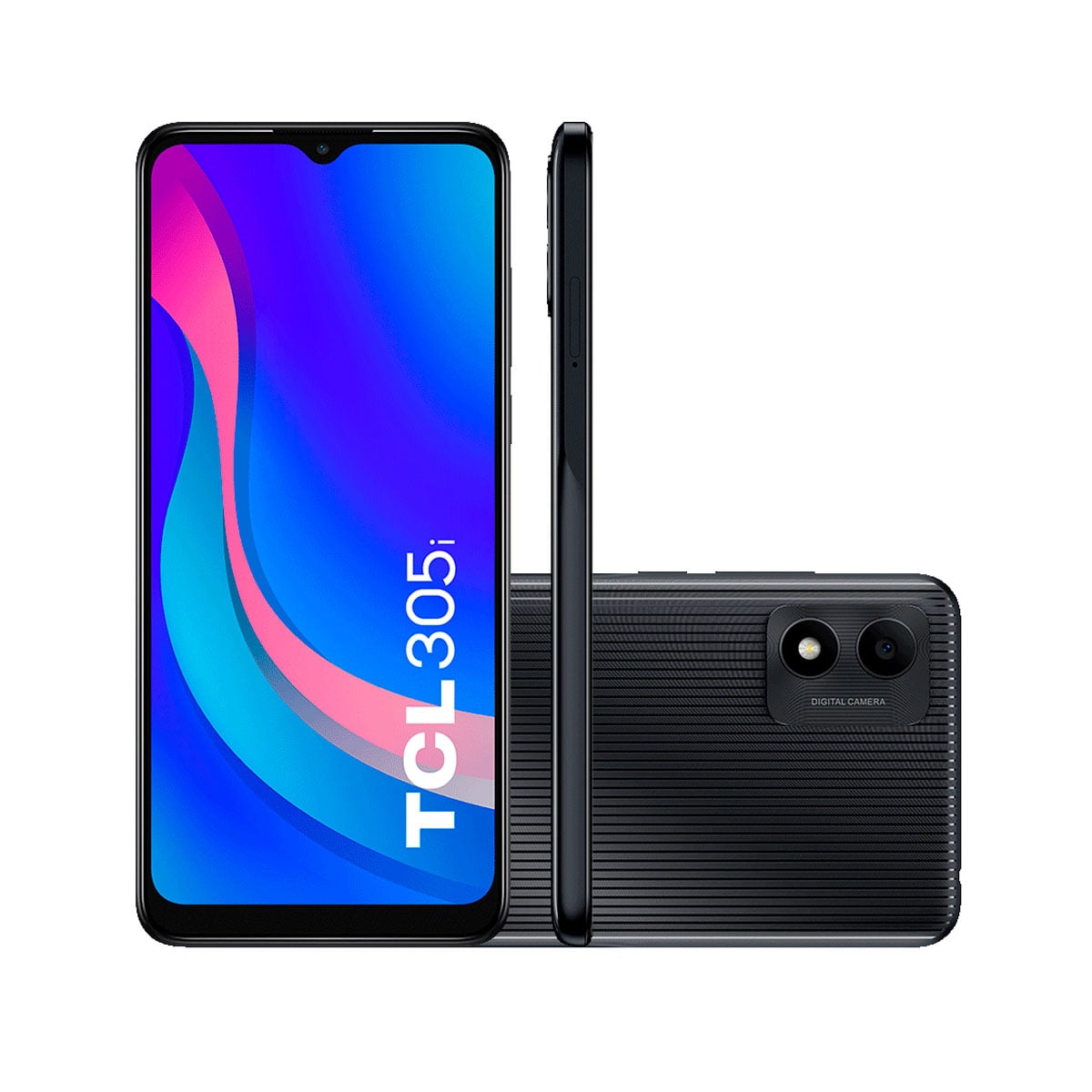 Smartphone Tcl 305i 64gb, 2gb Ram, Tela 6.5&quot;, Câmera Traseira De 13mp, Frontal De 5mp, Bateria De 4000mah, Preto Tcl