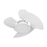 Ventilador De Teto Tron Aventador Led 3 Pás Branco 127v