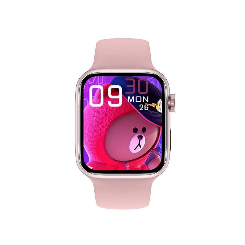 Relógio Inteligente Smartwatch T500 Série 5 1,54&quot; Rosa