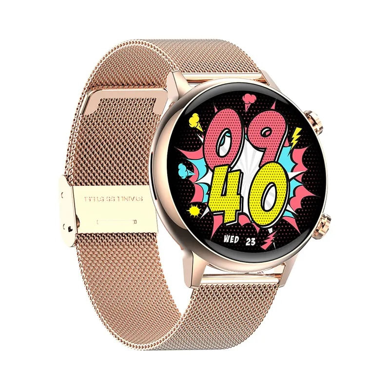 Relógio Inteligente Bluetooth Smartwatch Hk39 Com Tela Amoled Para Mulheres