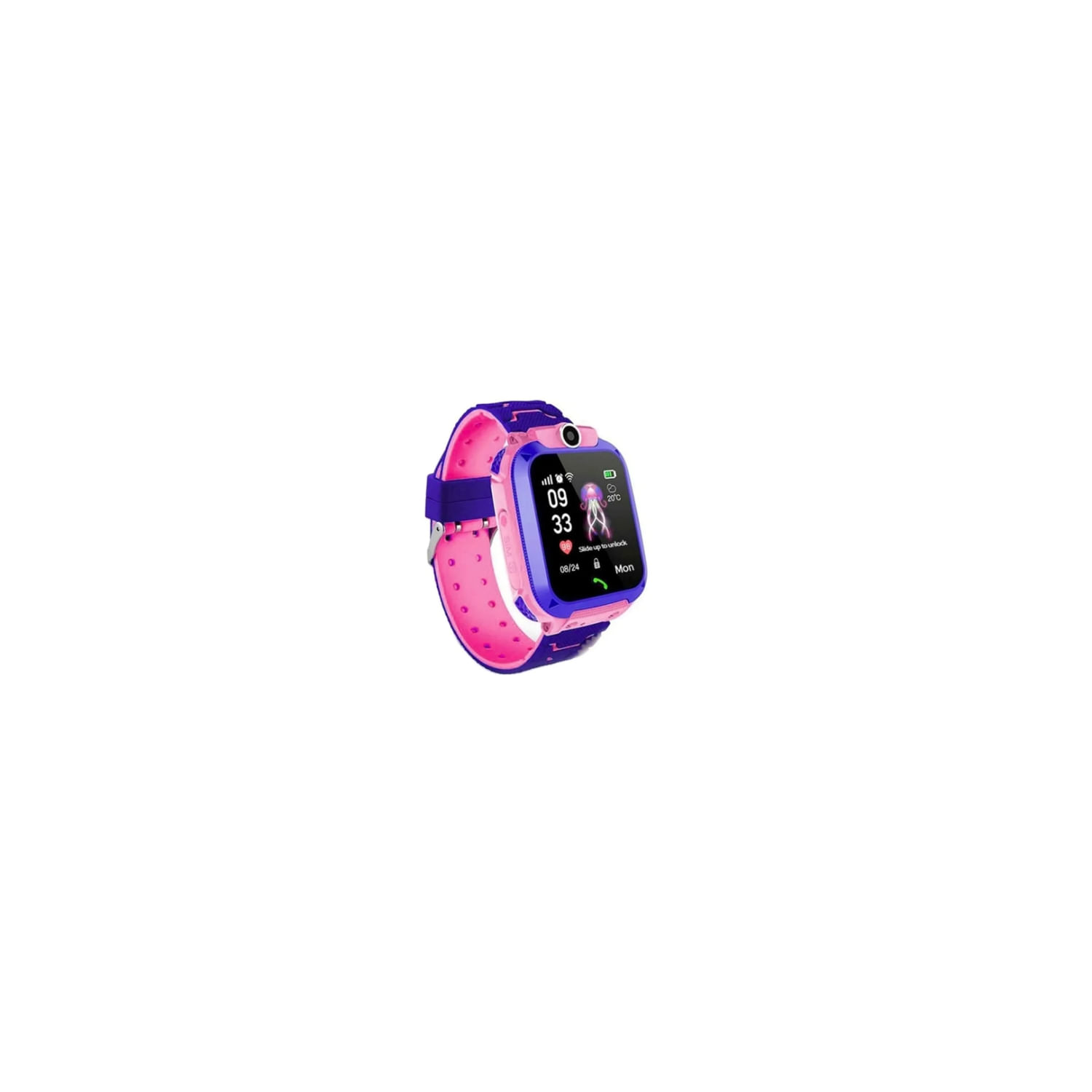 Smartwatch Q12 Children Rosa Com Posicionamento Lbs E Chamada Sos