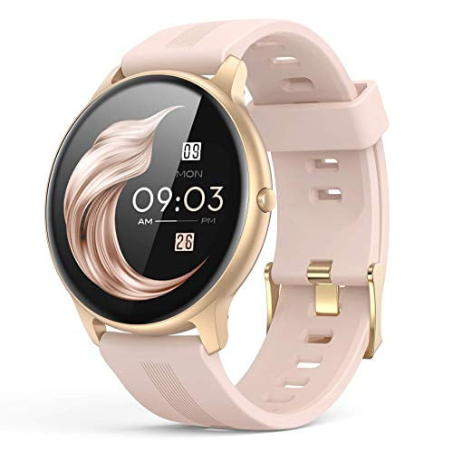 Relógio Inteligente Para Mulheres, Smartwatch Agptek Para Celulares Android E Ios Ip68 Rastreador De Atividade Impermeável Com Monitor De Fr