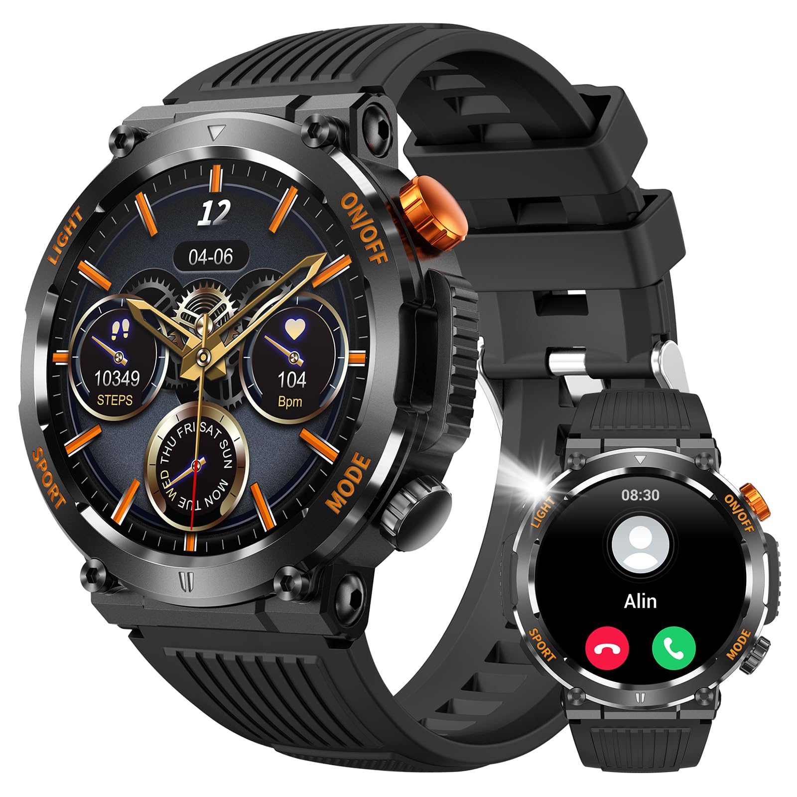 Smartwatch Yoyofit Y27 Military Para Homens Com Chamada E Bússola