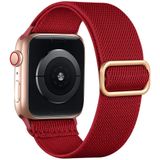 Lerobo Pulseira Trançada Compatível Com Apple Watch Nylon Elástico (vermeho)