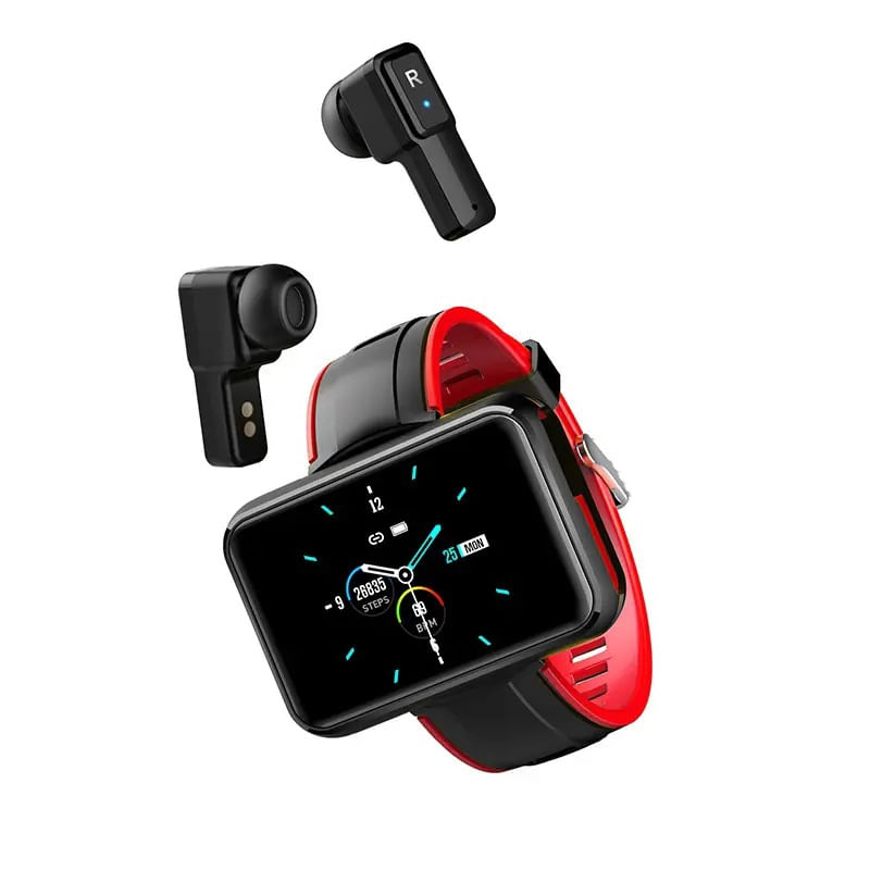 Smartwatch T91 Bluetooth Com Fones De Ouvido À Prova D&#39;água