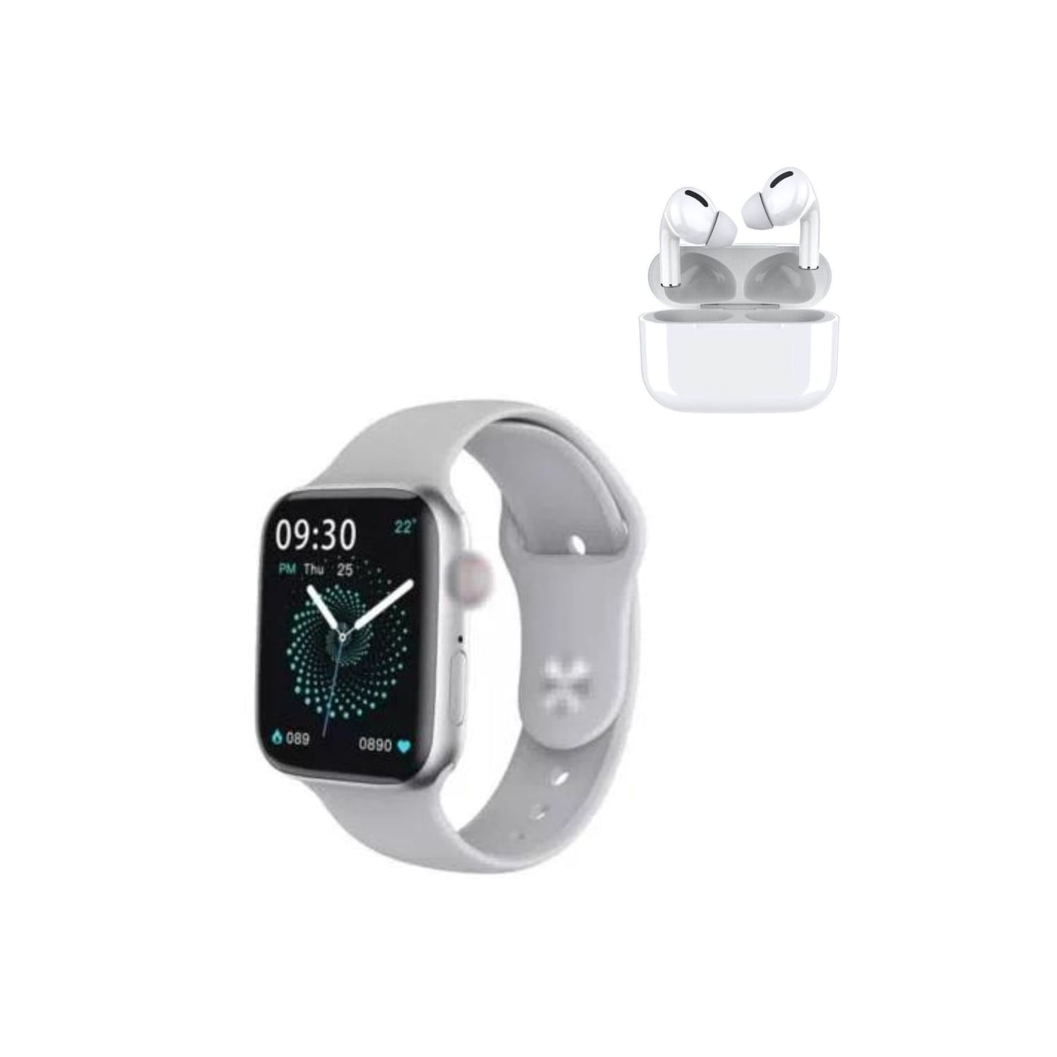 Relógio Inteligente Smartwatch Hw22 Bluetooth 5.2 Com Fones De Ouvido