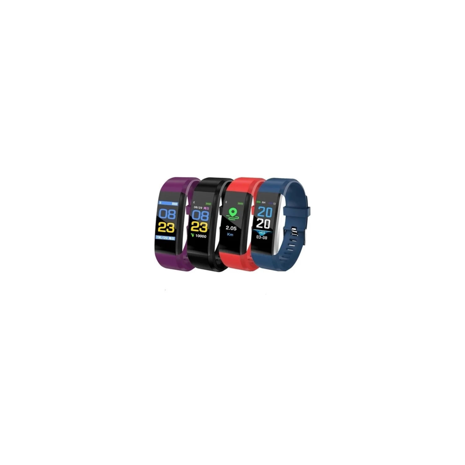 Relógio Inteligente Smartwatch M5 Sports Bracelet 240044 Vermelho