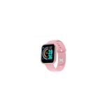 Pulseira Inteligente Smartwatch D20 Bluetooth 4.0 Silver Mesh Rosa