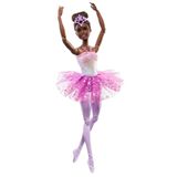 Boneca Barbie Dreamtopia Bailarina Com Luzes Negra Mattel