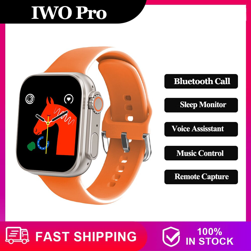 Iwo Pro Smartwatch Homens Bluetooth Call 2023 Novas Mulheres Esporte F